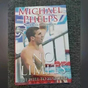 Michael Phelps Hardcover Book - No Limits The Will  to Succeed
